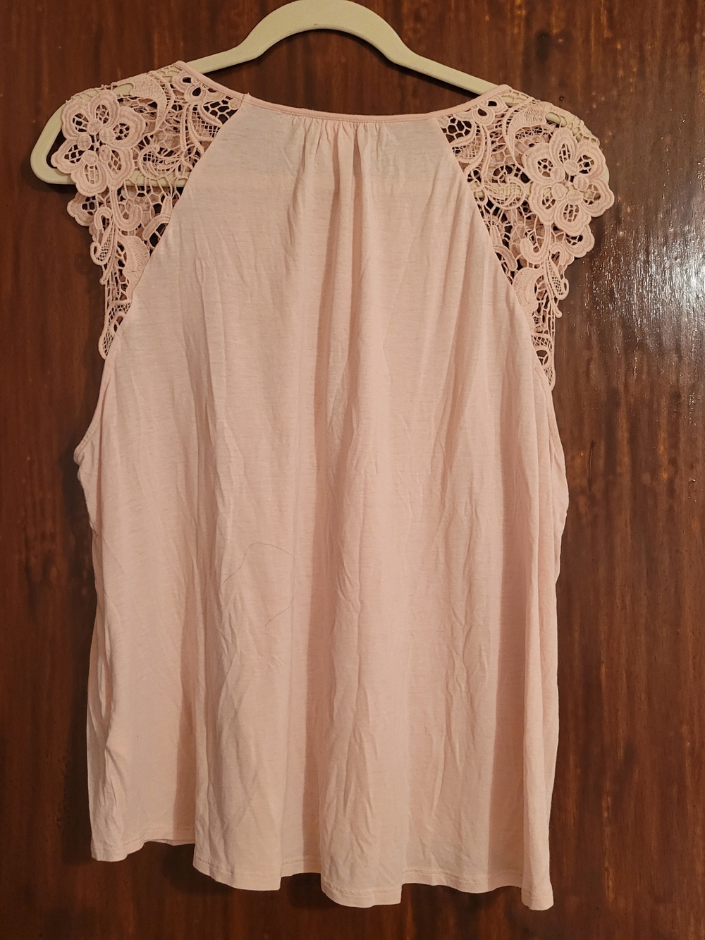 H&M Light Pink Crochet-Shoulder Tank Top - Picture 6 of 6